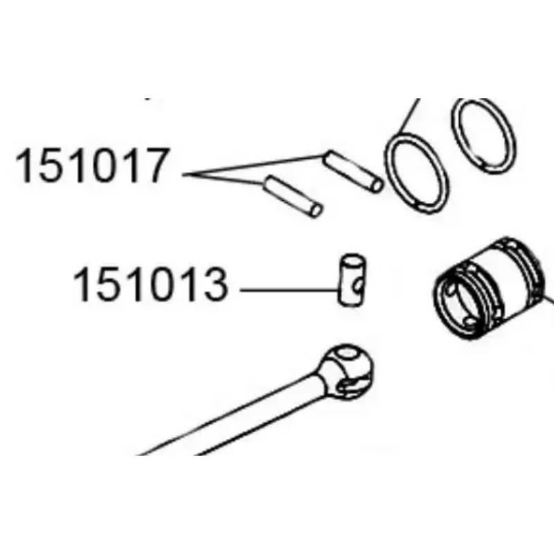 Cvd-1/5 losi,5ive-t,dbxl,rovan lt,mcd,XS-5用の可動軸ピン,ポストとシャフト,アダプター