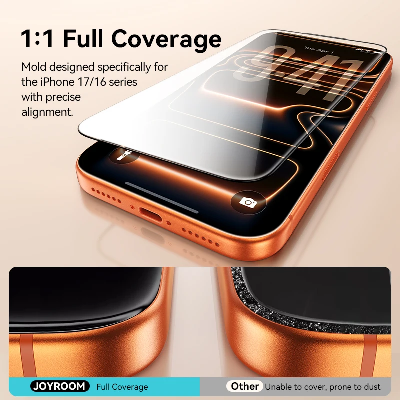 Joyroom for iPhone 18 17 16 Fu - đánh giá và giá Glass Protector Auto