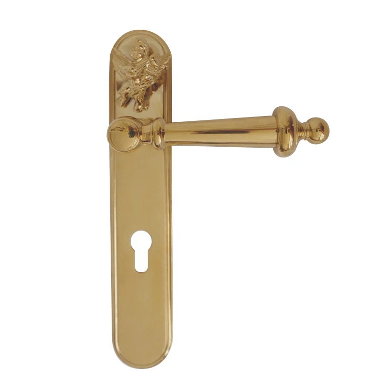 Brass gold-plated exterior Retro style entry All copper mute