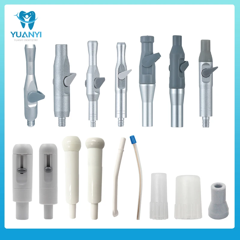 Dental Valve Saliva Ejector Suction Short Strong Weak Handpiece Tip Adaptor