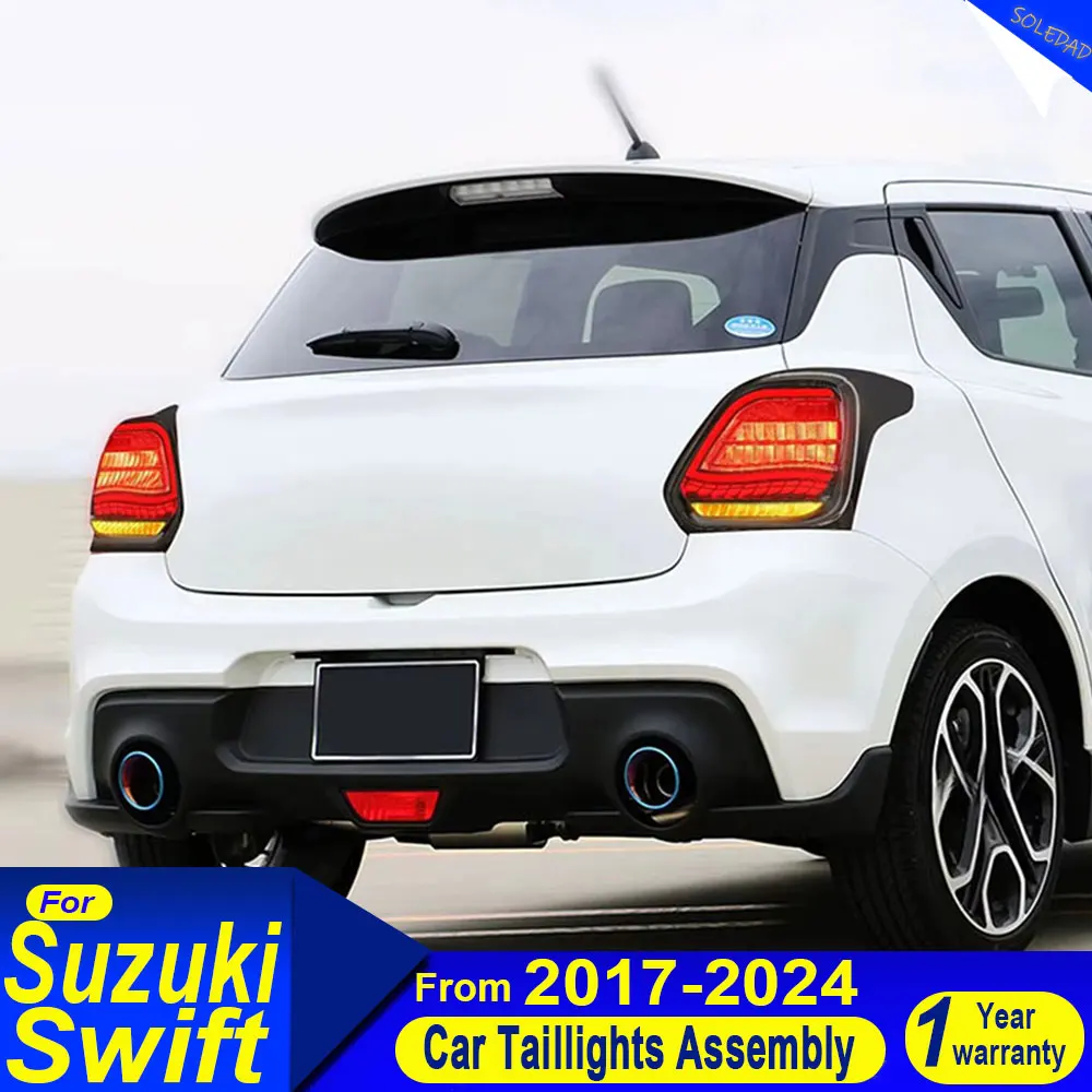 

Светодиодный задний фонарь для Suzuki Swift 2017-2022 2023: Модифицированный комплект задних фонарей, стоп-сигнал, ДХО, сигналы поворота и заднего хода