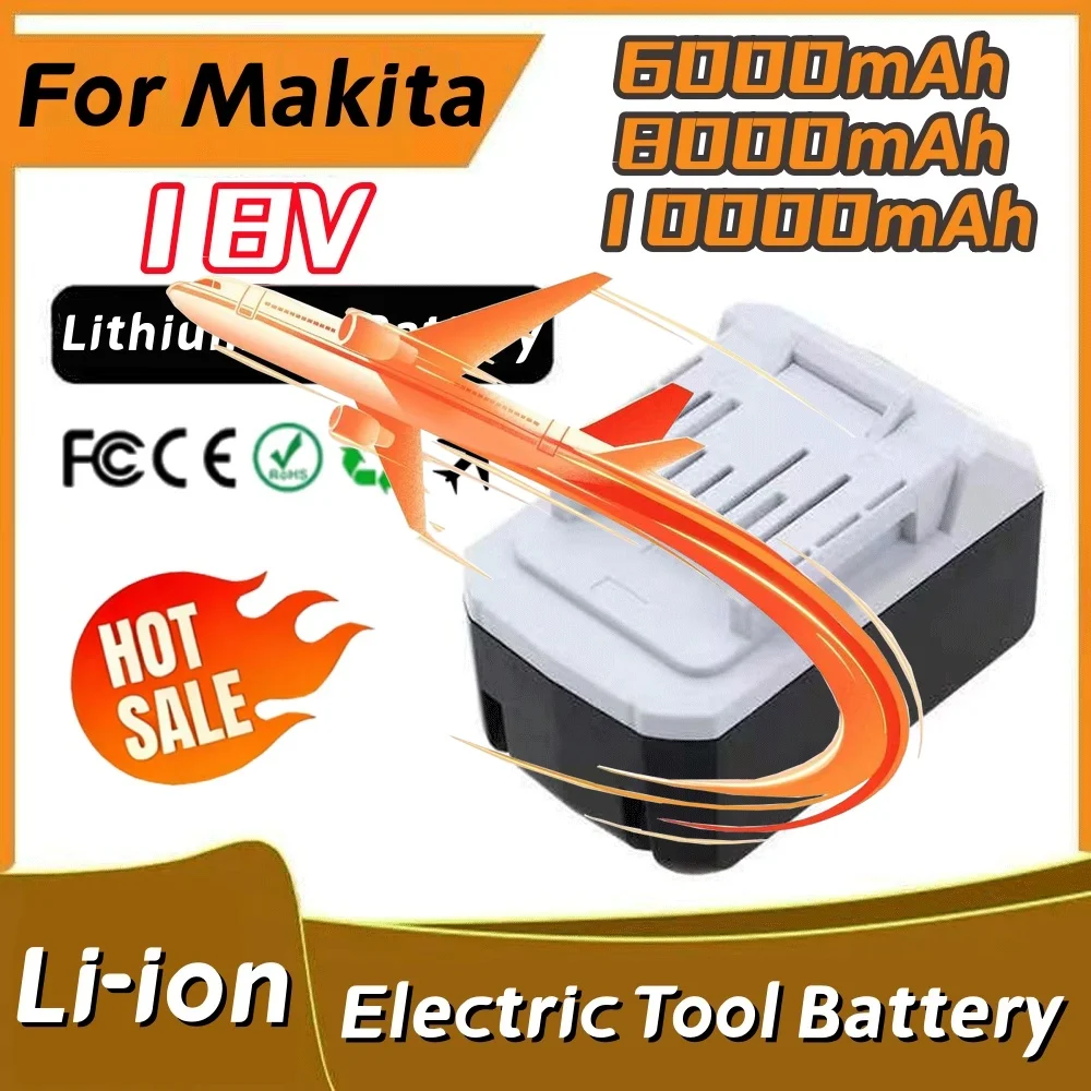 📦BL1813G Lithium Battery 18V 6000/8000/10000mAh For Makita 18V Electric BL1815G Li-ion BL1820G BL1825G Power Tool Battery📦
