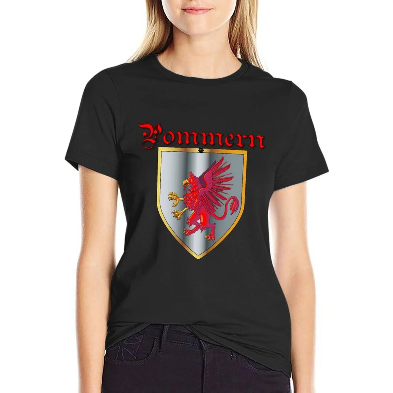 Pommern Arms T-Shirt customs design your own plain t-shirt dress for Women plus size