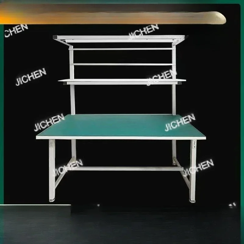 JJCC Anti-static Workbench Factory Assembly Line Packing Pliers Maintenance Bench Workshop With Lights