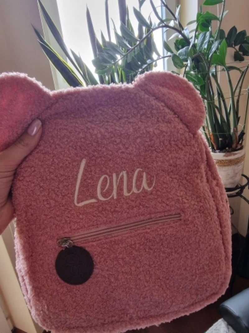 Mochila de oso de peluche personalizada con nombre bordado, mochila escolar para niños, regalos de fiesta del Día del Niño, bolsas de cumpleaños con nombre personalizado