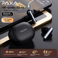 PAXA PA-T01 TWS In-Ear Wireless Bluetooth 5.2 Headset Hi-Fi Stereo Volume Control Headset Sports Game Music Headset With Mic