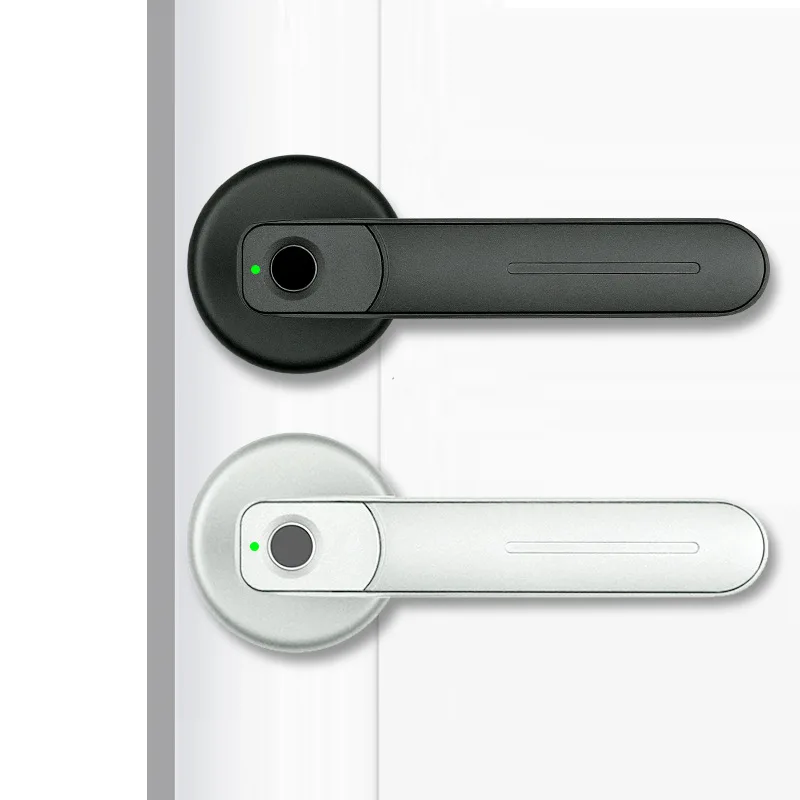 Bedroom Room Wooden Door Fingerprint ，Office Household Ball Lock ，Door Smart，Indoor Electronic Handle， Fingerprint
