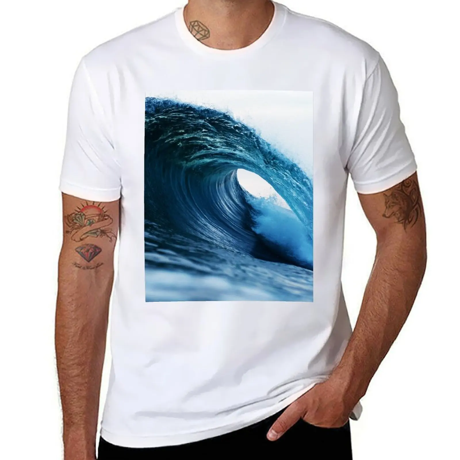 

Great Wave off Kanagawa T-Shirt t shirt custom print t shirts for man pack white men t shirt cotton 100% T-Shirt