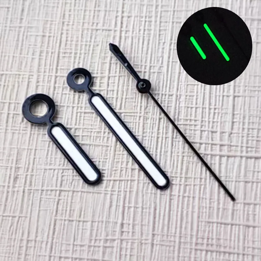 NH35 Hands New Watch Accessories Hands Black Border White Green Luminous Suitable For NH35 NH36 4R Movement