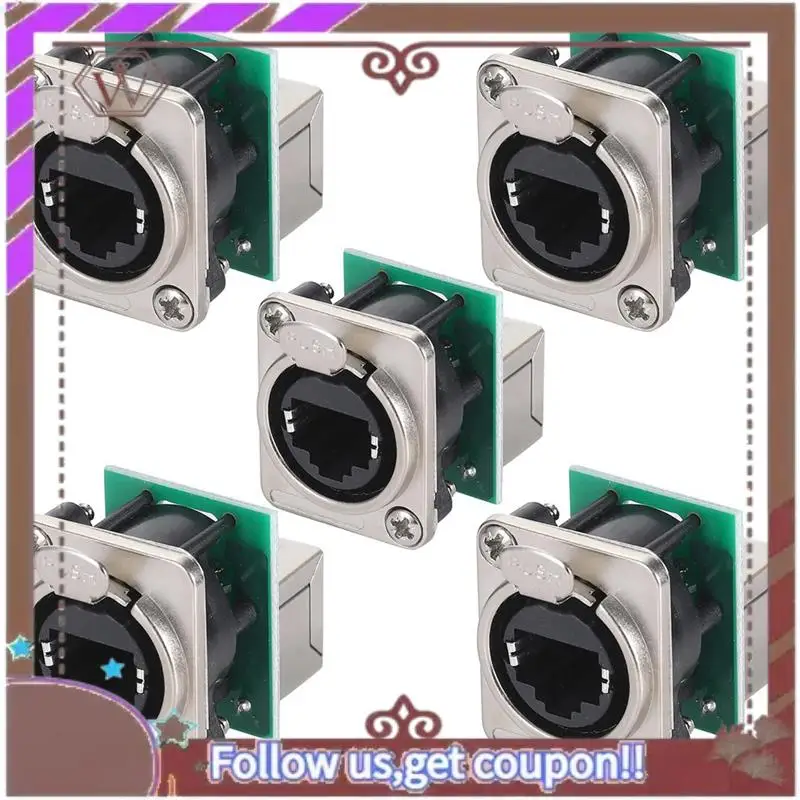 

Розетка для шасси ABBG-Ethercon Rj45, разъем для монтажа на панели D-N8FDP RJ45, разъем для монтажа на панели D серии Cat5 RJ45, вертикальный разъем для монтажа на панели Dura