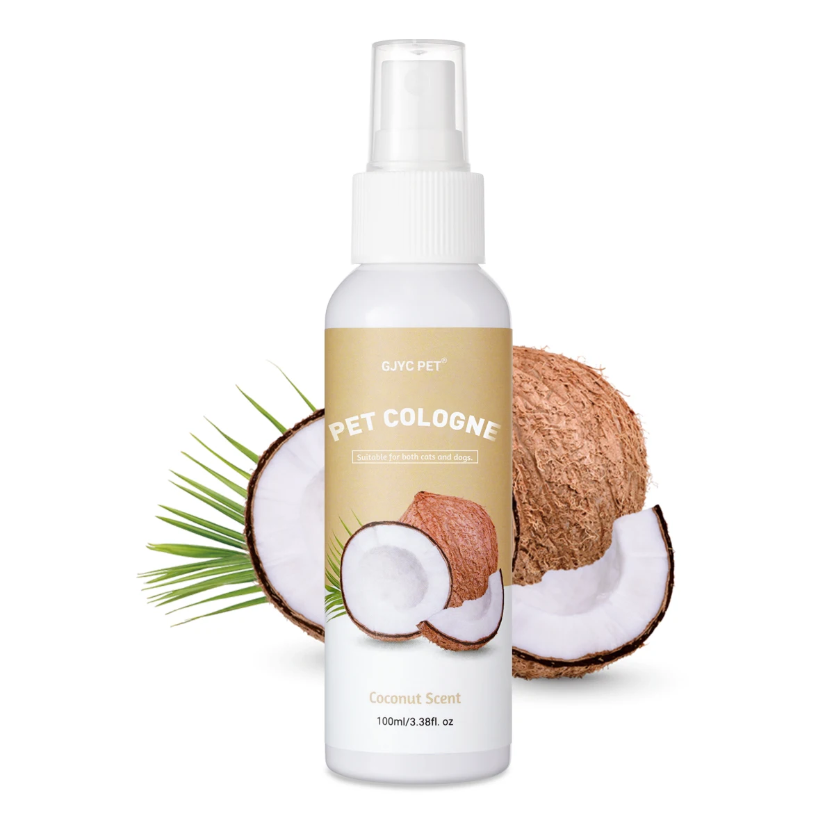 Spray Desodorante para Mascotas con Aroma a Coco, Perfume para Perros, Eliminador de Olores de Larga Duración, Fórmula Suave, Seguro para Perros y Gatos