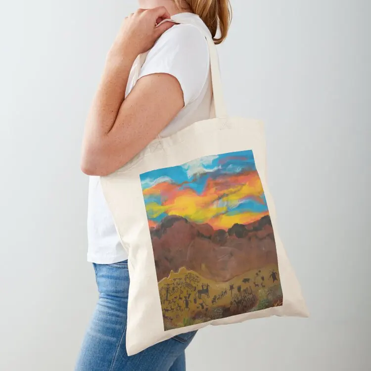 Sunrise on the Path of the Ancient Ones Tote Bag Portable shopping bag Canvas Cloth bags women bag