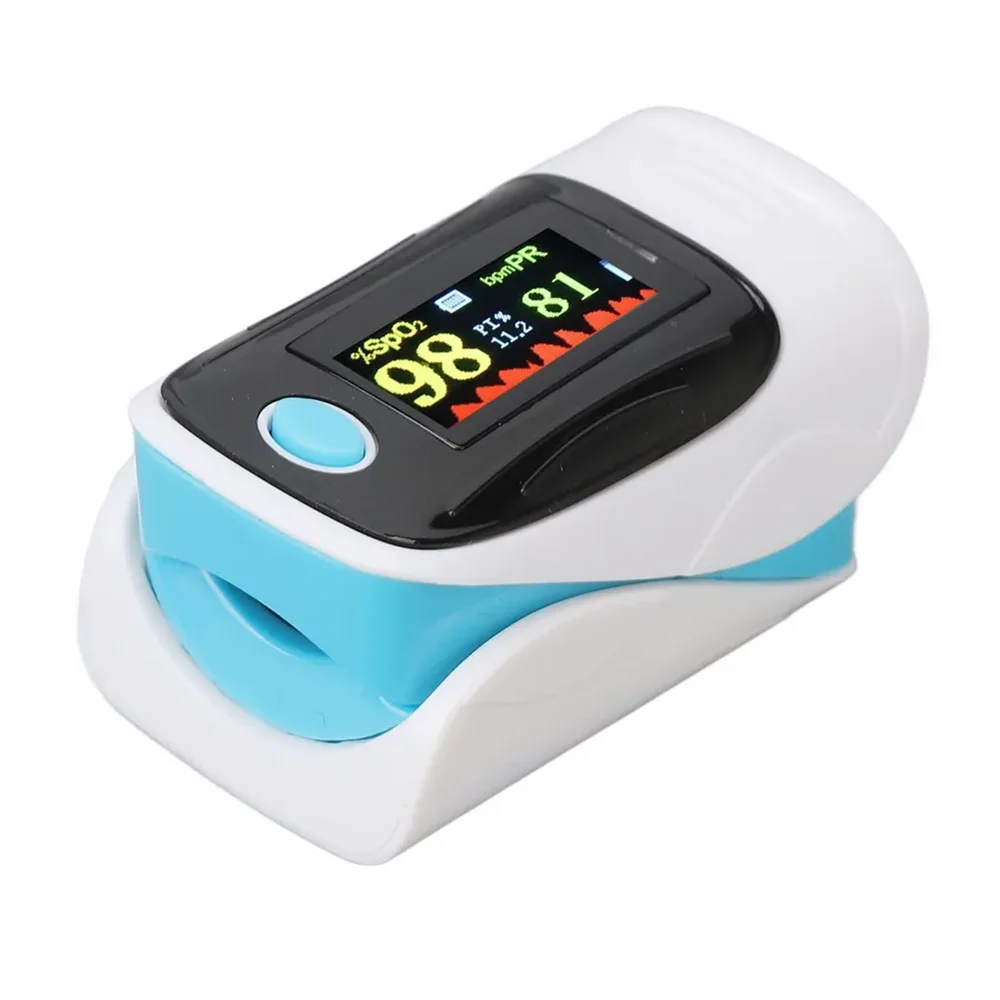 AiQUE oxymètre de pouls Rechargeable compteur d'oxygène dans le sang TFT 4 couleurs affichage moniteur de Saturation du bout des doigts SPO2 PR PI