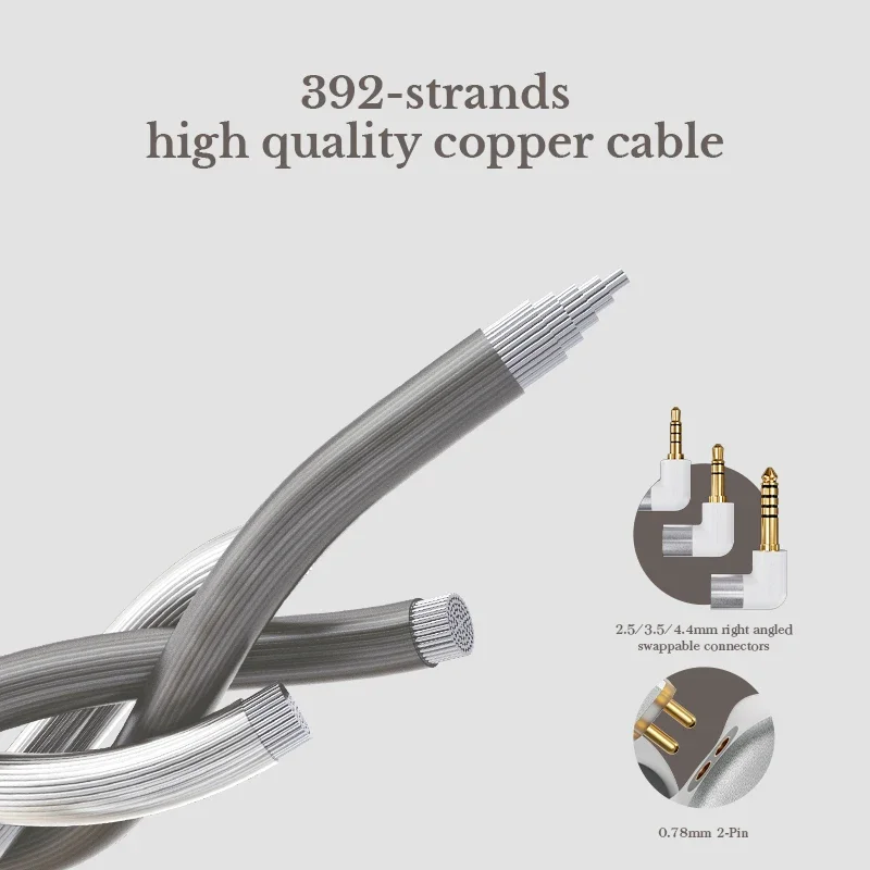 LETSHUOER Cadenza4 Earphone Hifi Beryllium dilapisi DD BA Hybrid Earphone Monitor In-ear ketepatan tinggi berkabel IEM