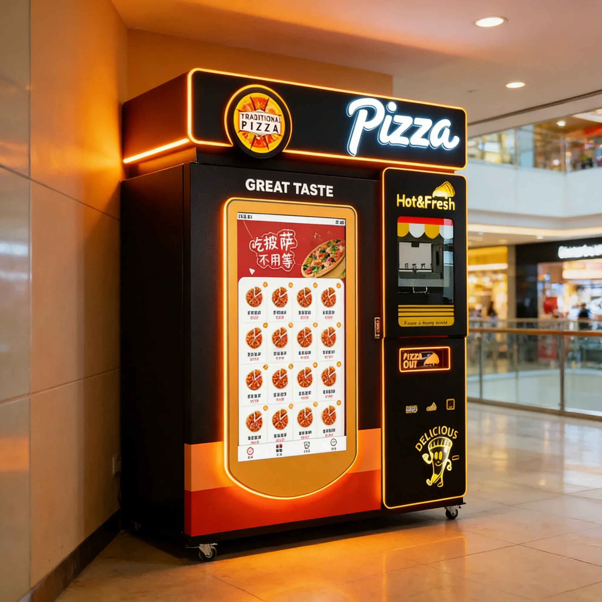 Customized Pizza Vending Machine Trade Vending Machine Pizza I Play Smart Pizza Vending Machine Box With Aluminum Plate