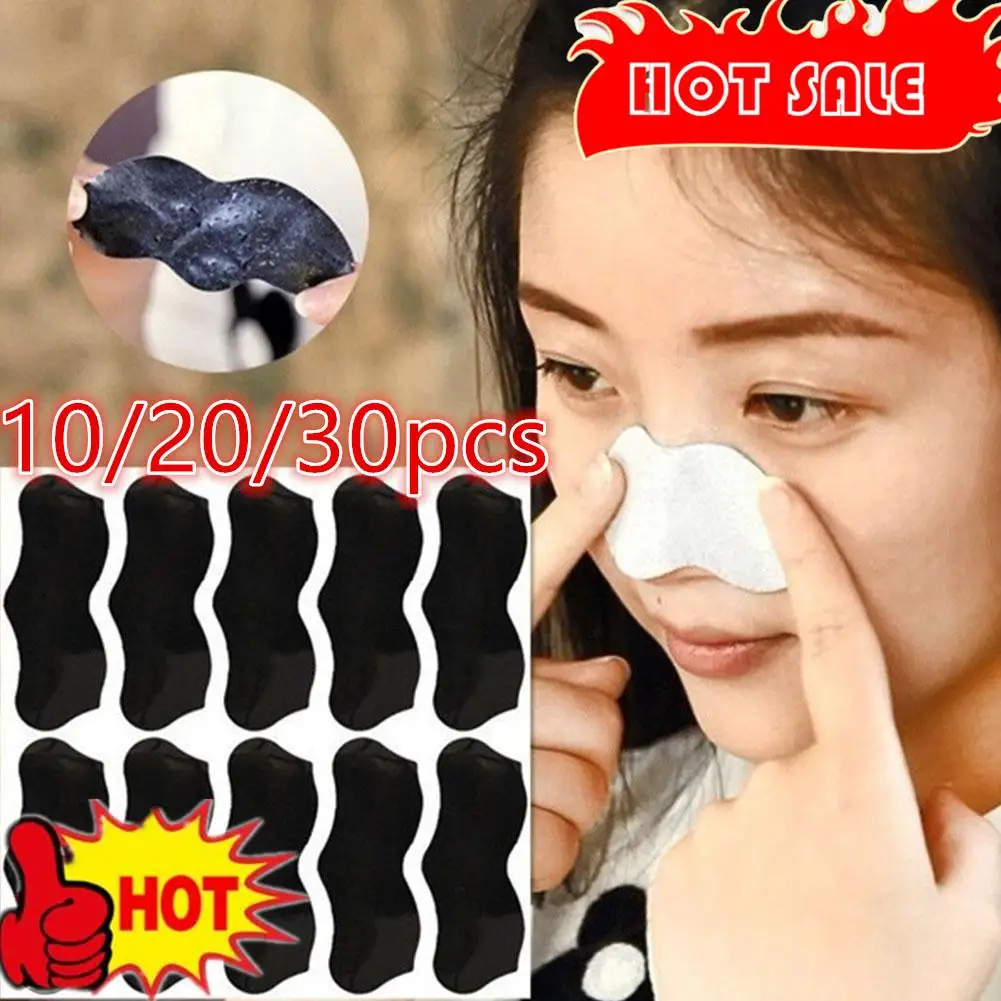 

10/20/30PCS Nose Blackhead Remover Mask Deep Cleansing Shrink Pore Acne Treatment Mask Skin Care Nose Black Dots Pore Strips