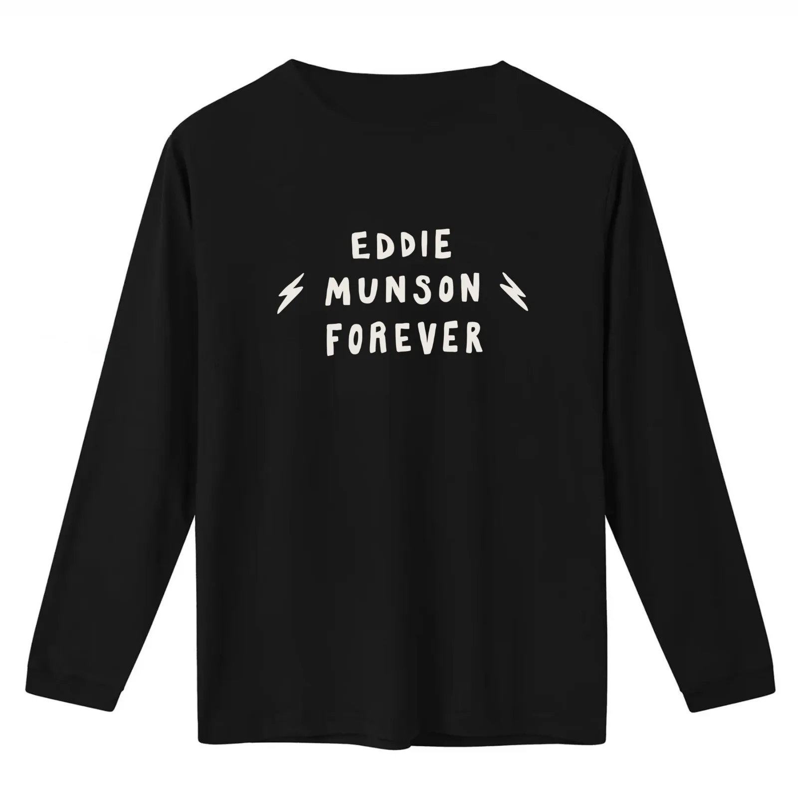 Eddie Munson Forever T-Shirt Summer Casual Cotton Tee Oversized Streetwear Tops Vintage Graphic Print Loose Fit Short Sleeve