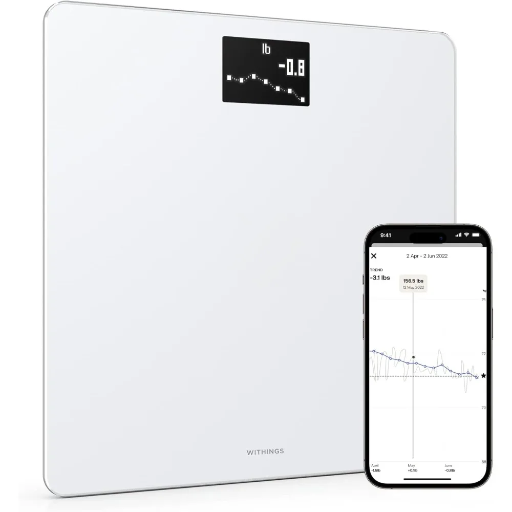 

Smart Scale for Home: Wi-Fi Connected, Syncs to App, Tracks BMI, Supports Multiple Users, and Includes Pregnancy Monitoring Feat