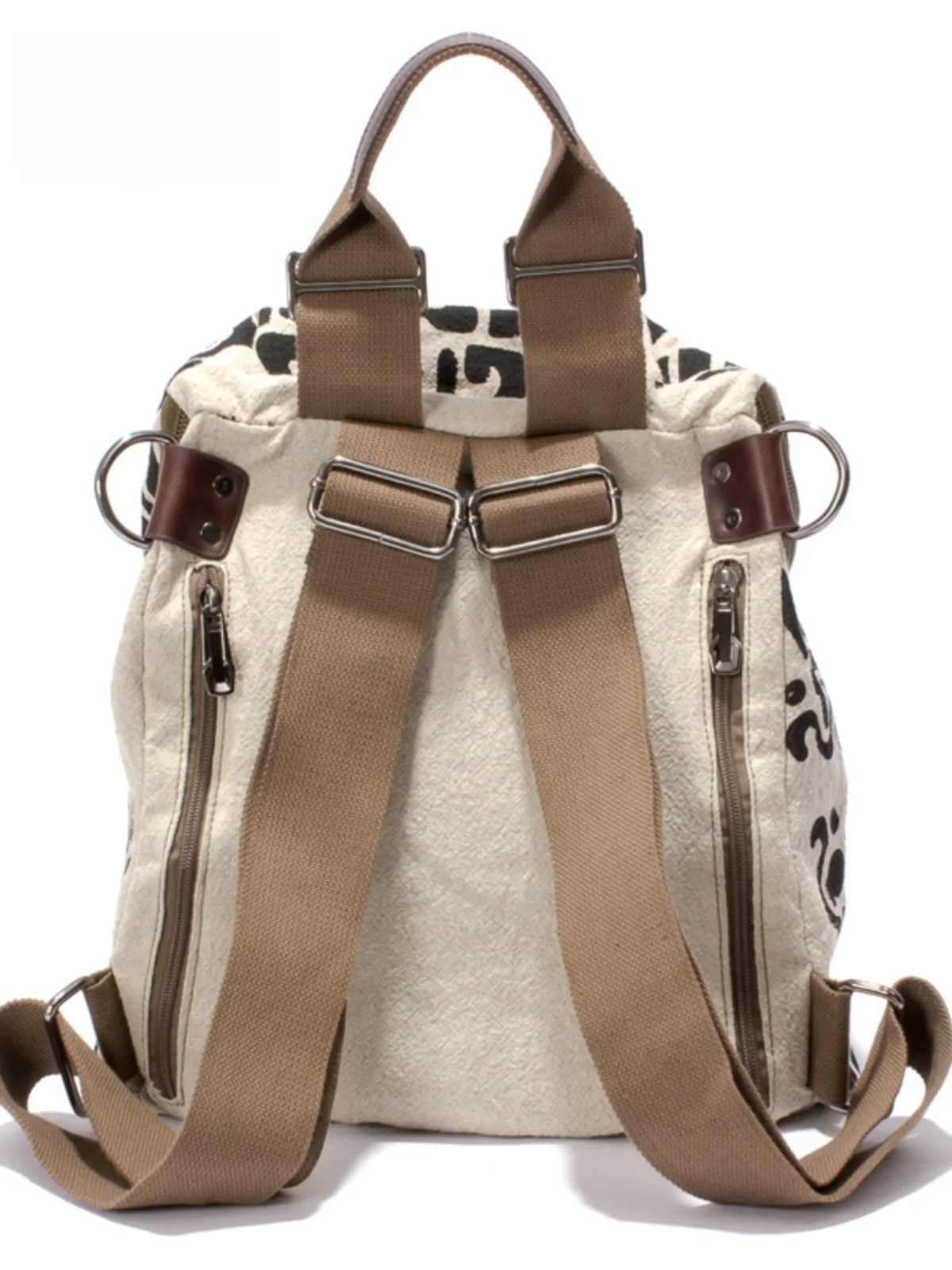 Tas Travel Kasual Bapa Kanvas Sederhana Warna Pink, Lipat, Katun Linen, Ukuran Kecil, Artistik, Motif Geometris