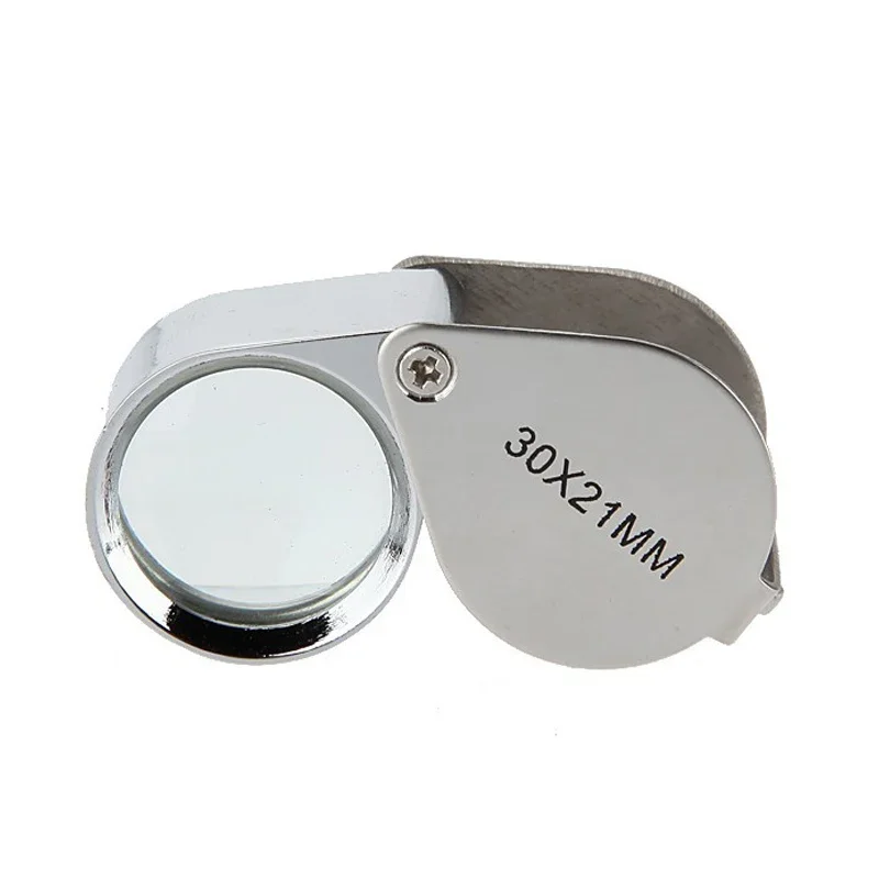 magnifying glass 30x 30x21mm Loupe Magnifier Magnifying Triplet Jewelers Eye Glass Jewelry Diamond