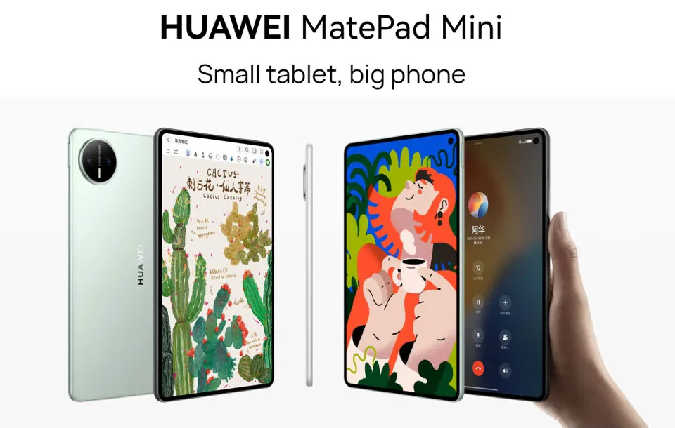 HUAWEI MatePad Mini LTE 2025 Edition, 8.8-inch OLED Matte Display, HarmonyOS 5.1, 6400 mAh Battery