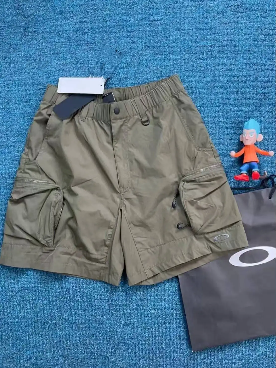 

American Sle Mid-Waist Loose orts with Large kets Qui Dry Summer Commute Men's orts Youthful Energy Straight Leg