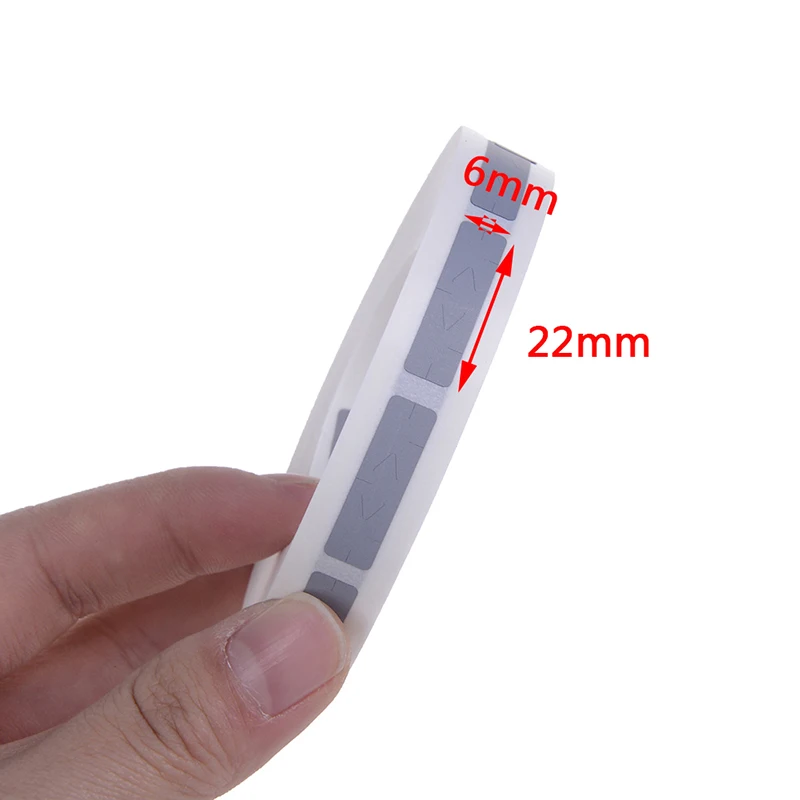 1000Pcs silver rectangle adhesive scratch off labels stickers cards tickets DIY Manual Label Tape Scratched Card Film In Roll