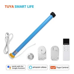 Tuya Smart WiFi Roller Shade Motor Electric Engine For 37mm Tube Alexa Google Home Voice Control Zemismart Curtain Motor