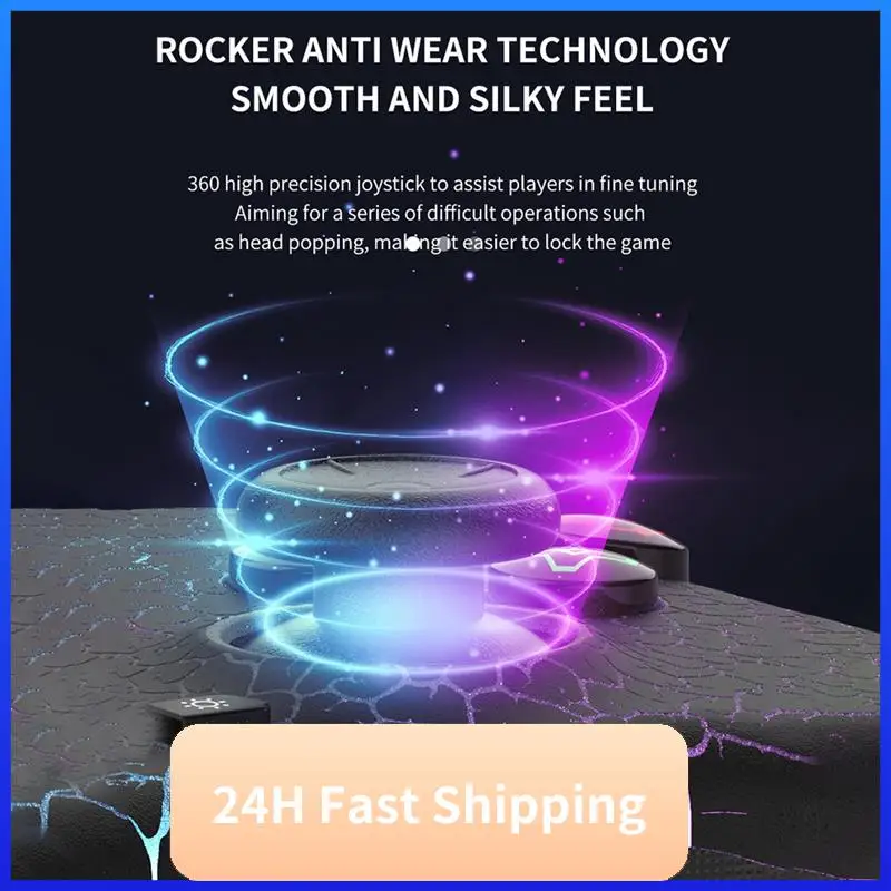 

Wireless Game Console+Receiver+Stand For Switch/Android/Ios/Pc 6-Axisgyro Highprecision Joystick Rgb Bluetooth Gamepad Durable B