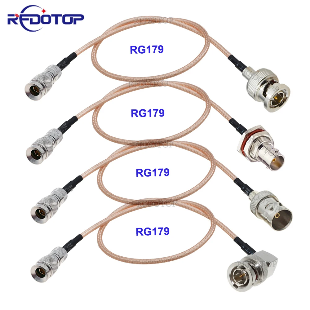 DIN 1.0/2.3 Mini BNC Male to BNC Male/Female Connector RG179 RF Coaxial Cable HD SDI 75ohm For Blackmagic HyperDeck Shuttle