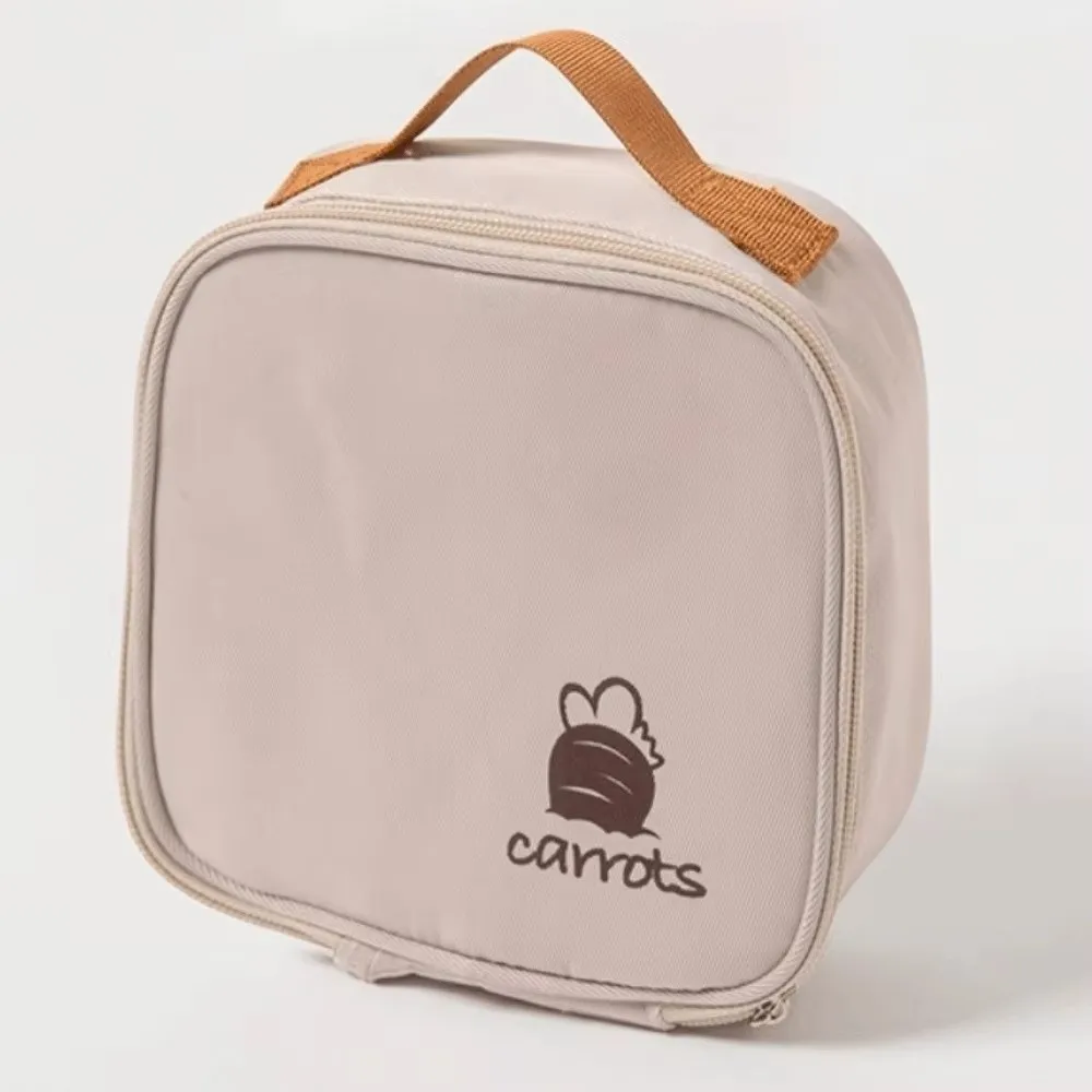 Mini Breakfast Bag Triangular Shape Thickened Design Insulated Lunch Bag Waterproof Material Handheld Style Lunch Carry Bags