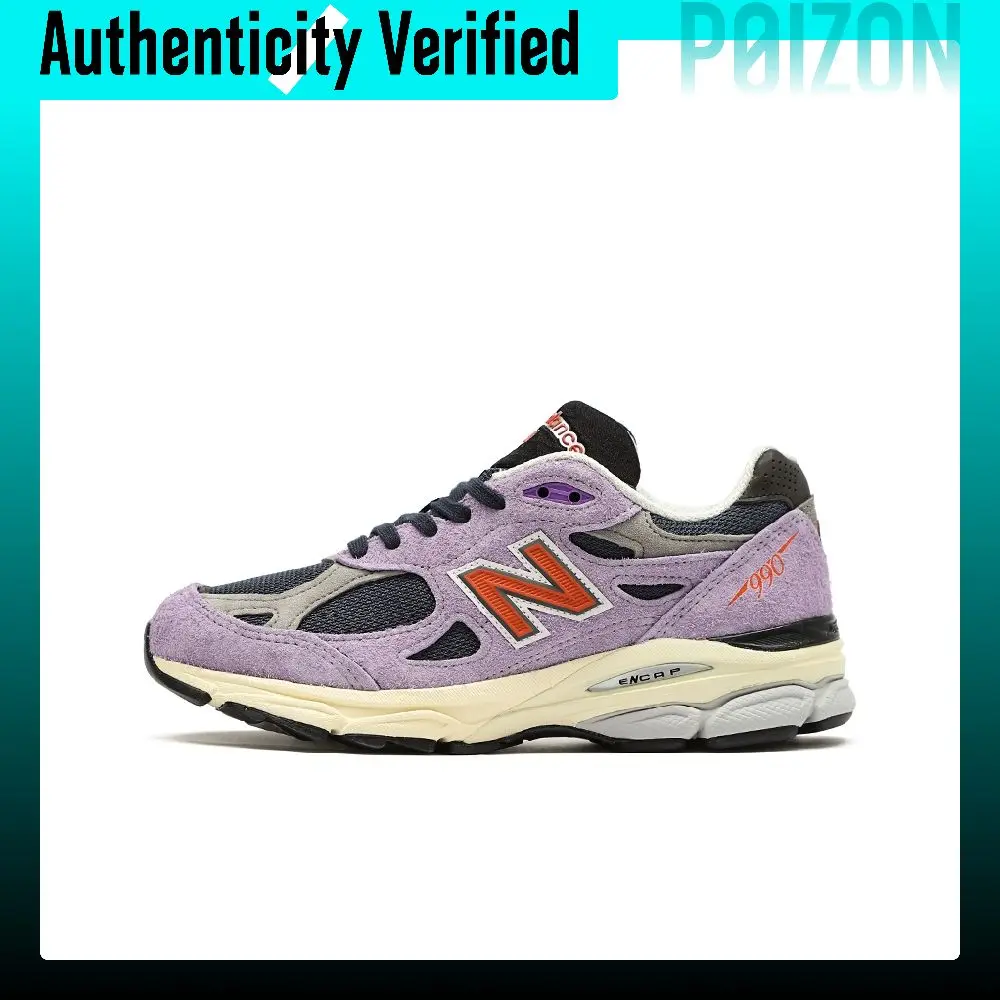 New Balance NB 990 V3 Running Shoes Unisex Low-top Light Purple/Gray Blue M990TD3