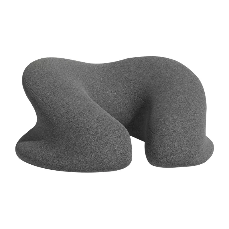 

U-shaped Arm Hole Pillow Massage Soft Universal Headrest Face Cushion Polyester Comfort Ergonomic Neck Relief Cuddle Beauty