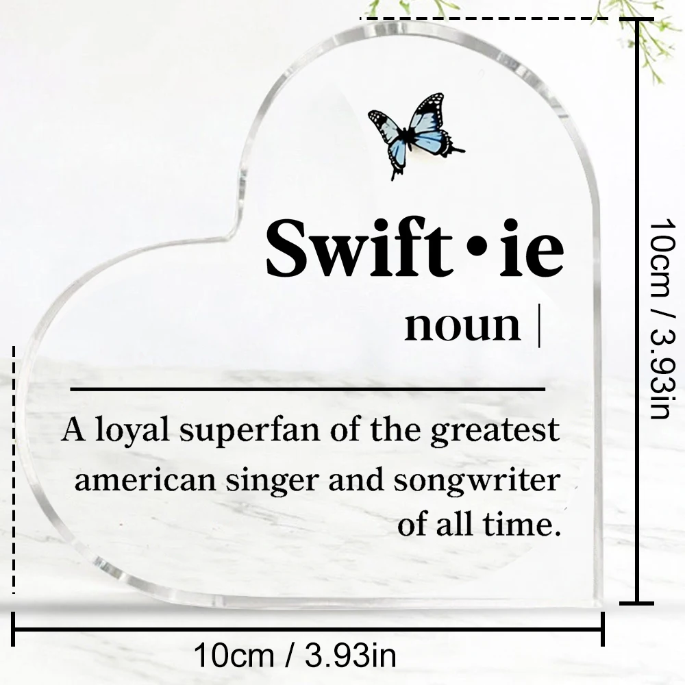 هدية ملهمة للسيدات، ألبوم أغنية المغنية المضحكة، كلمات سطح المكتب من الأكريليك، هدية إبداعية فريدة من نوعها لها