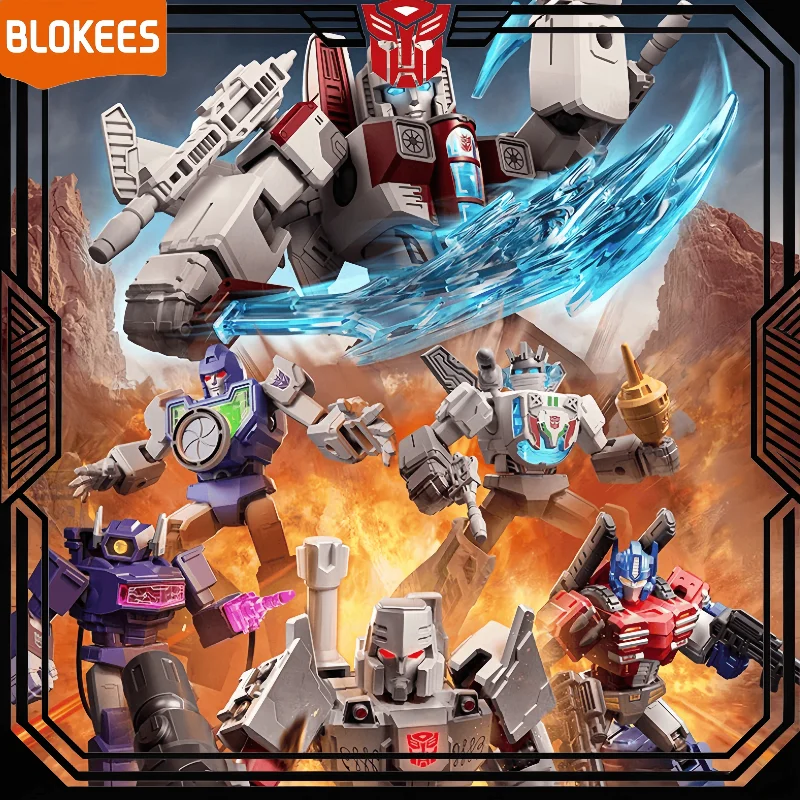 

In Stock Official Authentic BLOKEES Transformers Shining Version Wave 4 Spark of Deception Assembly Building FigureBlind Box Toy