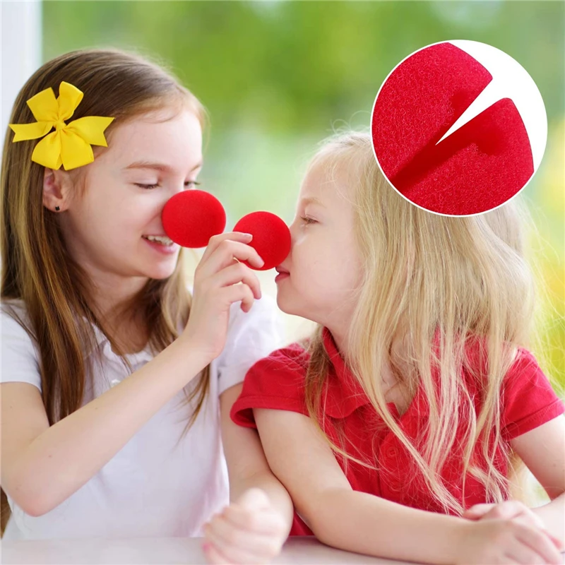 Red Clown Noses Sponge DIY Circus Cosplay Nose For Halloween Christmas Carnival Festival Make Up Costume Party Decor Wholesale