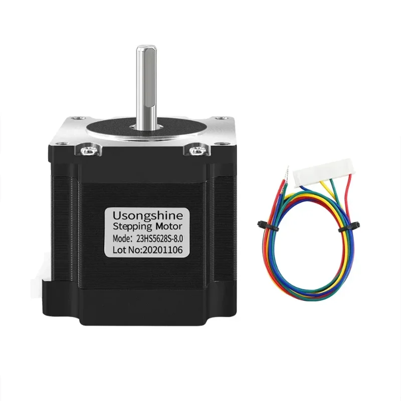 Usongshine  Nema 23 Stepper Motor 4-lead 56mm 1.26N.CM 2.8A 6.35mm or 8mm Shaft 23HS5628 motor 57 Step Motor Nema23