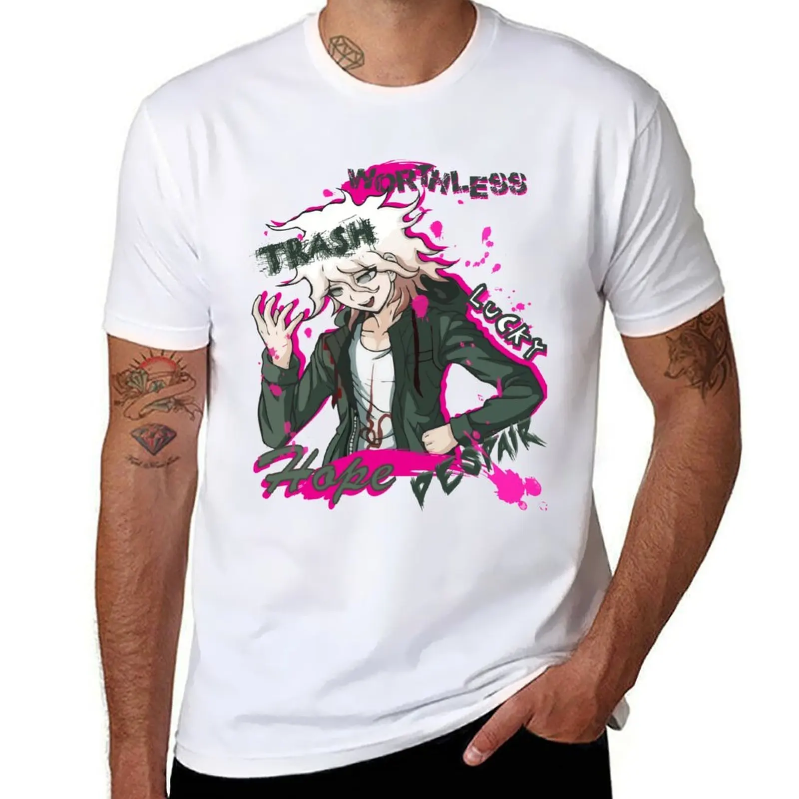 

Nagito Komaeda T-Shirt man t shirts for men t shirts for man cotton soft T-Shirt