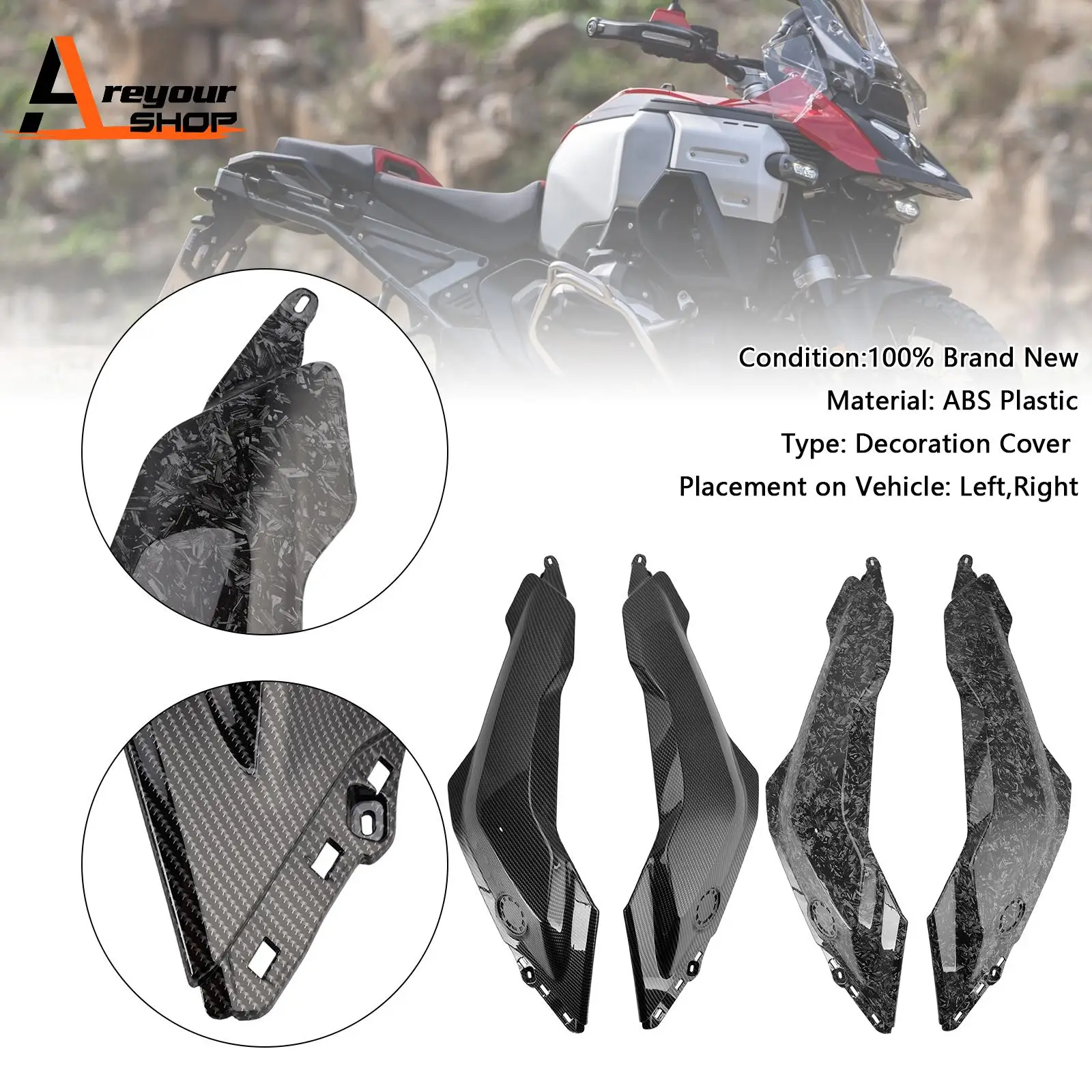 

Side Gas Tank Frame Cover Panel Fairing Cowl for BMW R1300GS 2024-2025