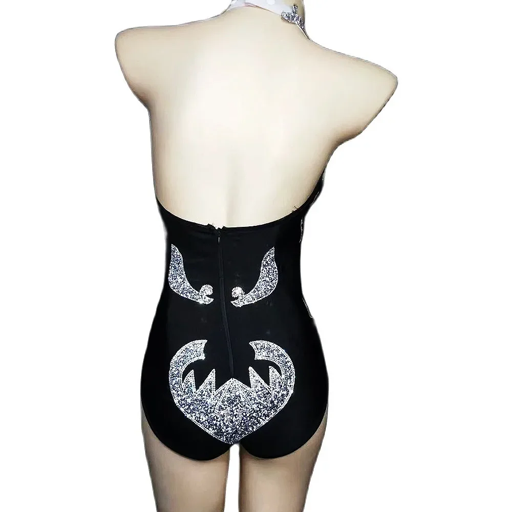 Sprankelende verjaardagsbodysuits voor vrouwen Fringe Turnpakje Strakke stretch Glanzende lovertjes Korte jumpsuits Nachtclubkostuums Outfit