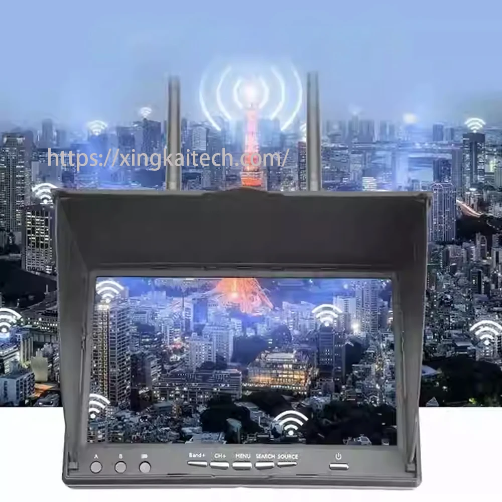 

5.8G FPV Display Screen 800x480 5.8G 40CH 7 Inch FPV Monitor with DVR Build-in Battery For FPV Multicopter RC Quadcopter Parts