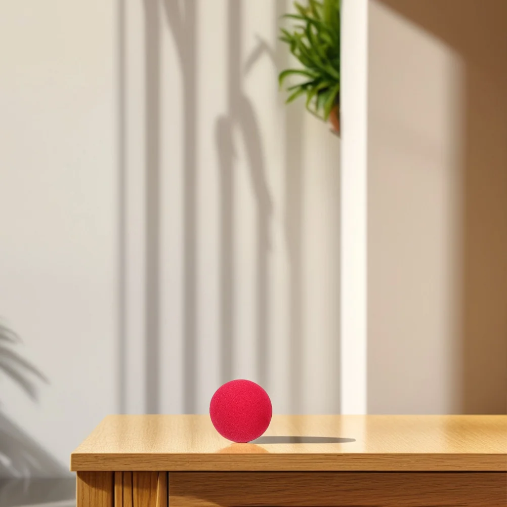 12Pcs Red Sponge Clown Nose Soft Comfortable for Kids Adults Halloween Cosplay Circus Carnival Party Accessories