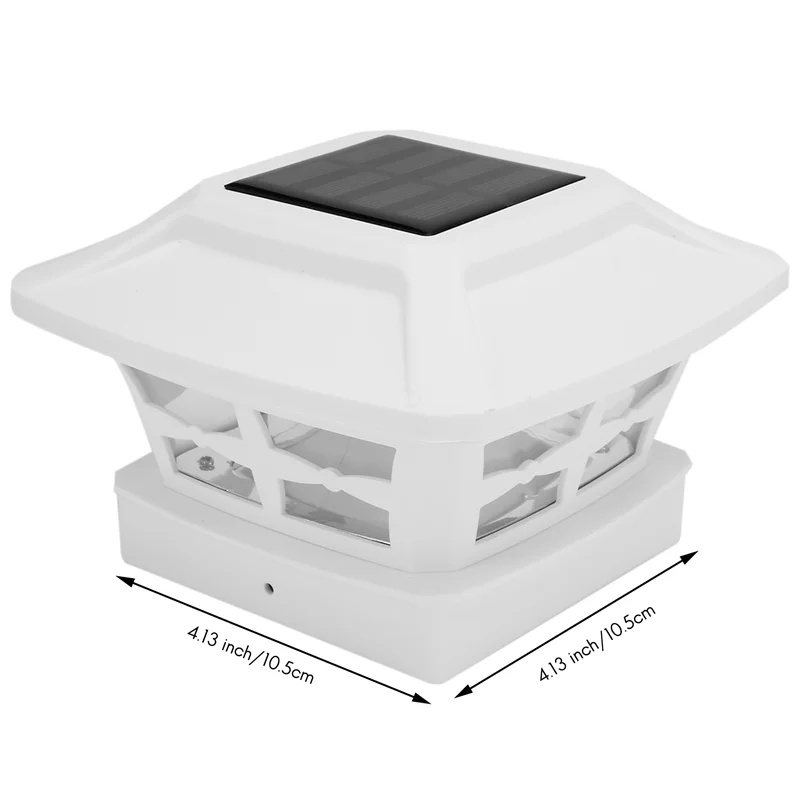 【Wyprzedaż błyskawiczna】 Solar Post Cap Lights 2 tryby oświetlenia LED Deck Fence Cap Lights For 4X4 Wooden Posts Garden Decoration Warm