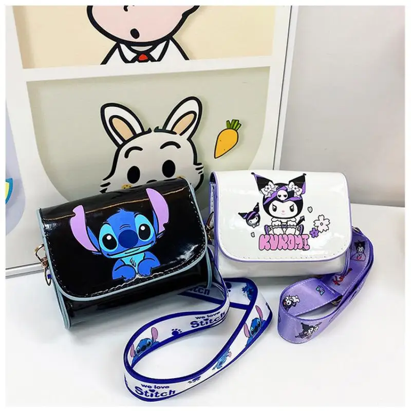 Anime Stitch Children Mini Crossbody Bag Kawii Cartoon Stitch Coin Purse Cartoon Mickey Bag Children Kids Birthday Gifts