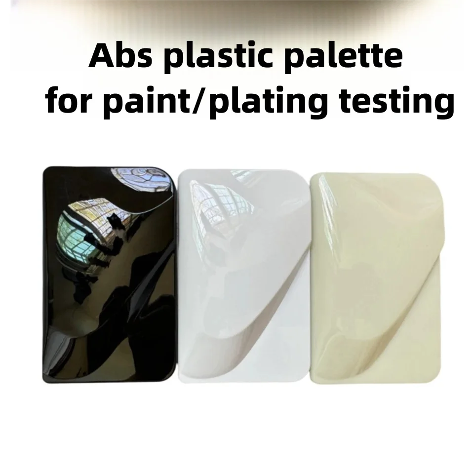 50pc Test Grade ABS Plastic Sheet – Paint Mixing Palette for Coatings, Inks & Spray Painting, Matching Color Sampling Board CQ-4