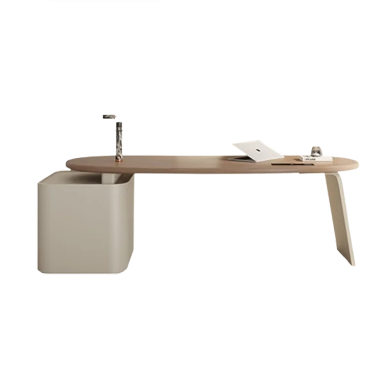 デザイナー木製オフィスデスク,ソケット付きオフィスデスク,エグゼクティブテーブル,白い書き込み,モダンなオーガナイザー,家庭