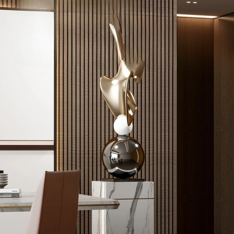 

FRP art sculpture Modern geometric floor ornament