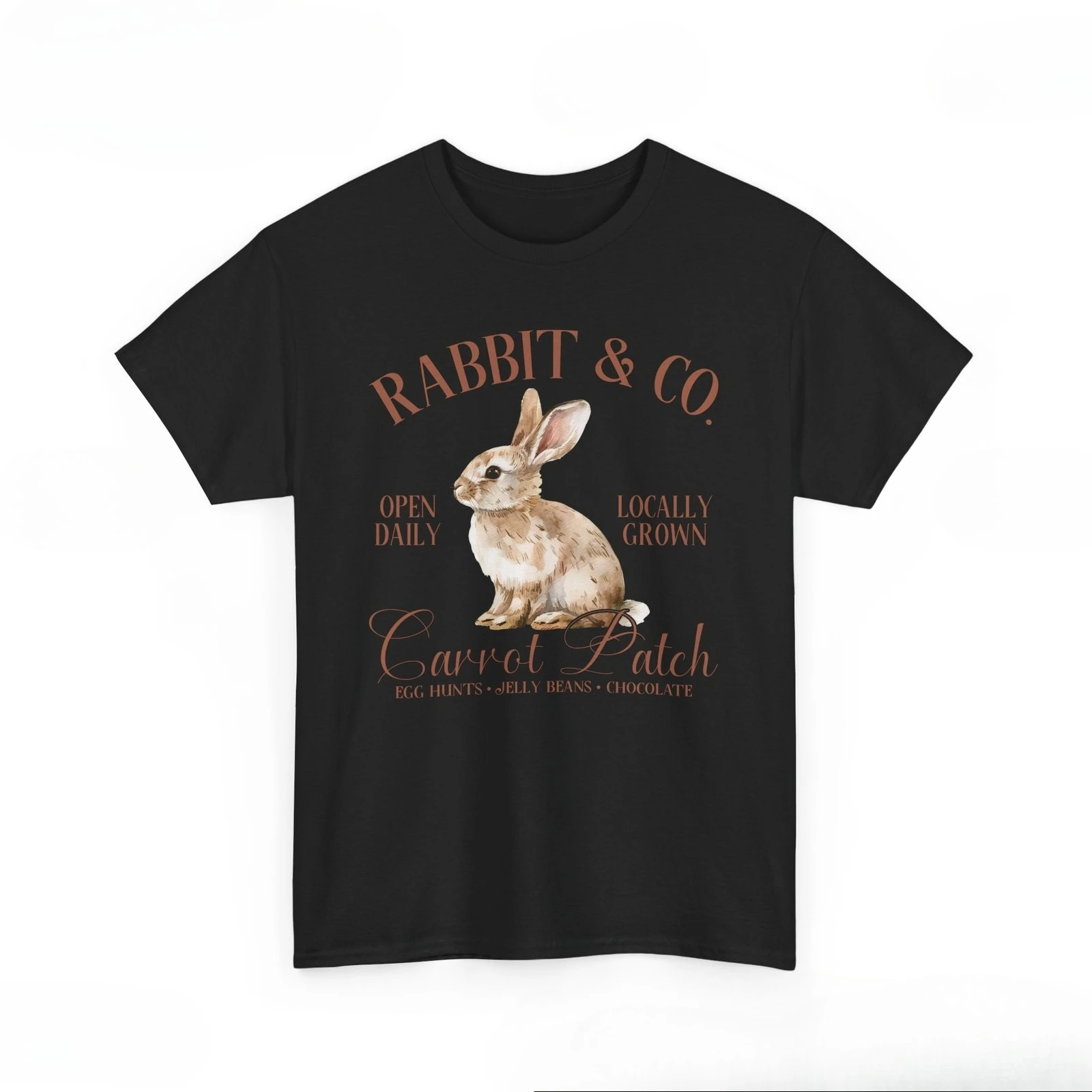 الفراشات الزهور تي شيرت الربيع الجمال الطبيعة المحملة أرنب عيد الفصح الربيع مضحك بلايز منفعل بسيط عارضة قميص ضغط #1