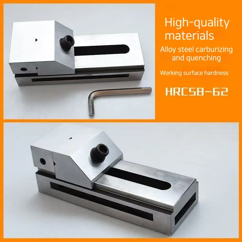 High Precision QKG50 63 73 Quick Acting Flat Jaw Grinding Machine Vise Wanli Milling Machine Fixture Clamping Table 2/2.5 Inches