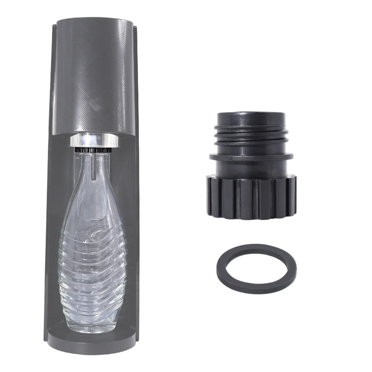 TOP RATED~Soda Bottle Adapter for Terra Soda Steam Maker and Glass Bottle 0.7L, Glass Bottles Quick Connect Adapter